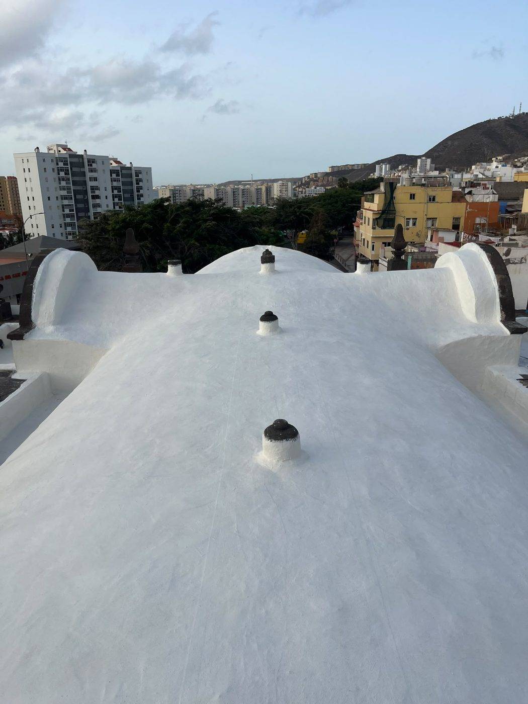 Bóveda central impermeabilizada